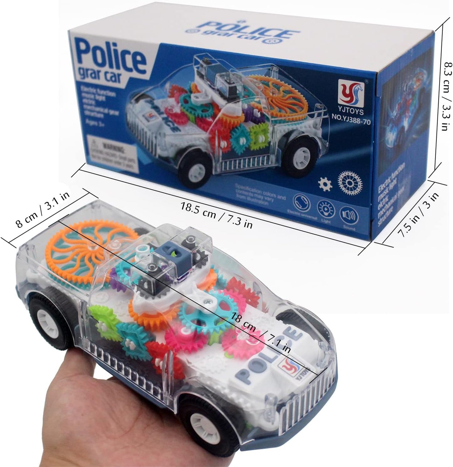 Kids Transparent Car Toy