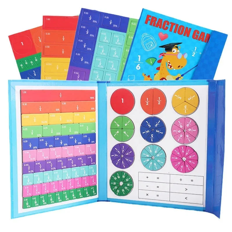 Montessori Magnetic Book Fraction Puzzle