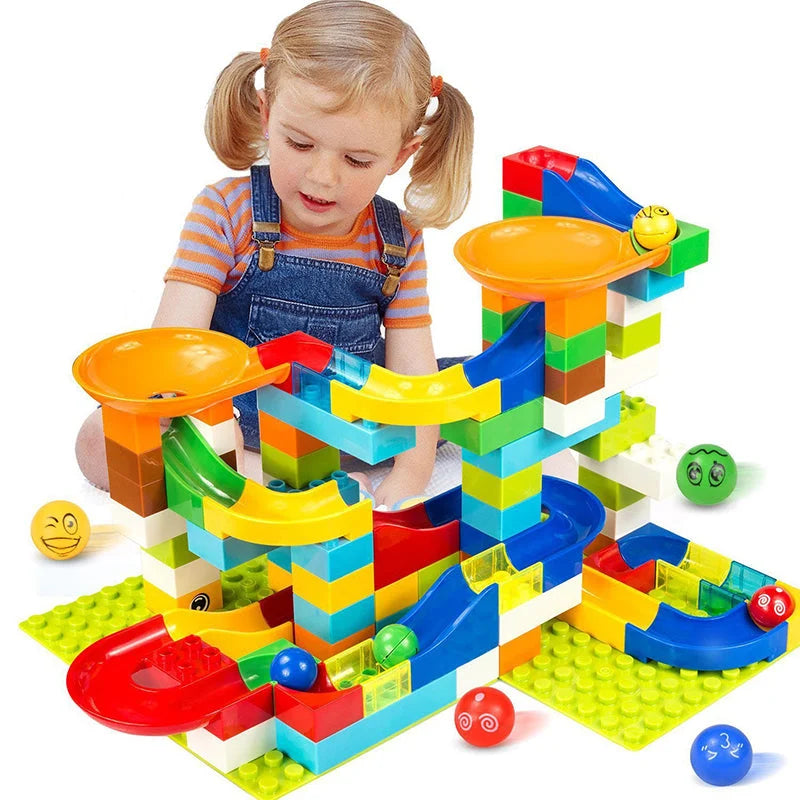 Marble Run Building Blocks Toy